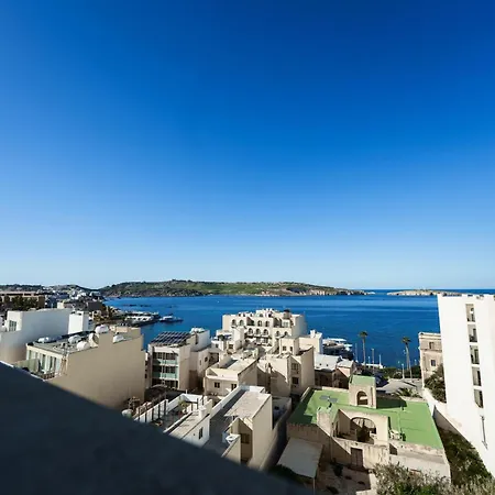 Moonlit Terrace Escape St. Paul's Bay