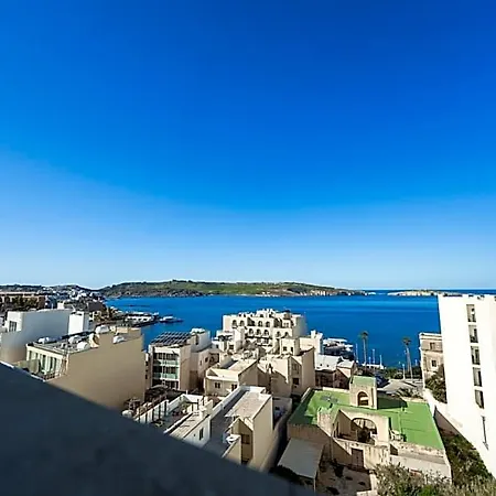 Moonlit Terrace Escape * St. Paul's Bay