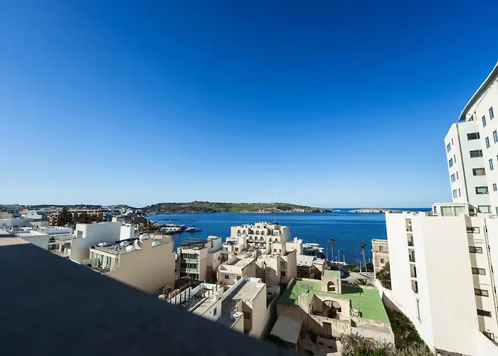 Moonlit Terrace Escape St. Paul's Bay